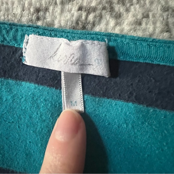 Blue & Navy Striped Boxy Tee - Picture 3 of 7